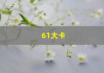 61大卡