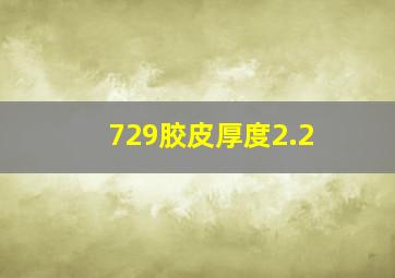 729胶皮厚度2.2