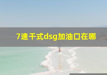 7速干式dsg加油口在哪