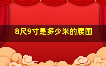 8尺9寸是多少米的腰围