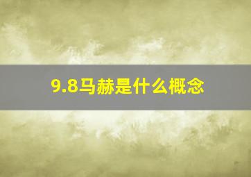 9.8马赫是什么概念