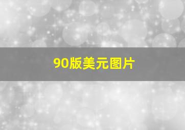 90版美元图片