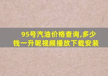 95号汽油价格查询,多少钱一升呢视频播放下载安装