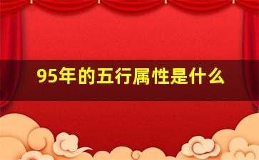 95年的五行属性是什么