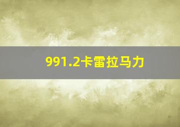 991.2卡雷拉马力