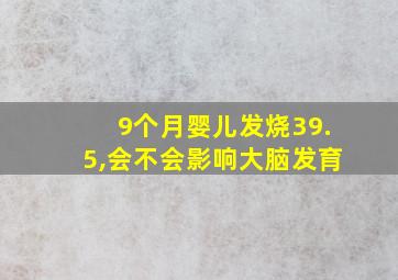 9个月婴儿发烧39.5,会不会影响大脑发育