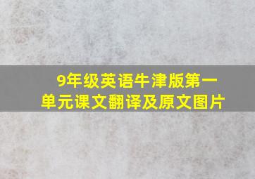 9年级英语牛津版第一单元课文翻译及原文图片