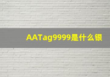 AATag9999是什么银