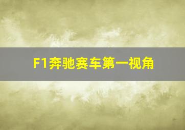 F1奔驰赛车第一视角