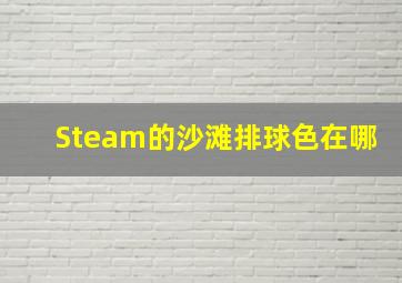 Steam的沙滩排球色在哪