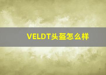 VELDT头盔怎么样