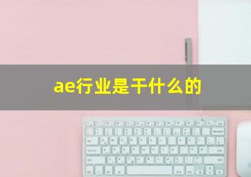 ae行业是干什么的