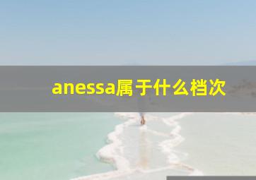 anessa属于什么档次