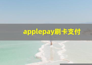 applepay刷卡支付