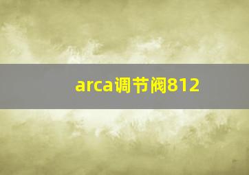 arca调节阀812