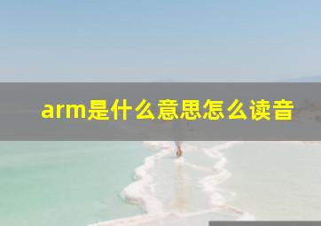 arm是什么意思怎么读音