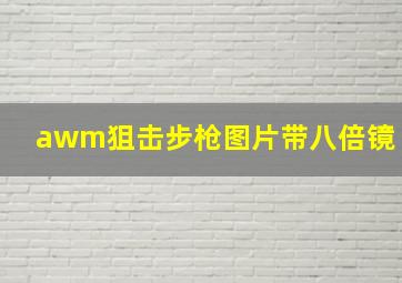 awm狙击步枪图片带八倍镜