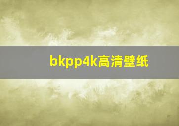 bkpp4k高清壁纸