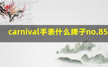 carnival手表什么牌子no.8592g