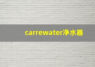 carrewater净水器