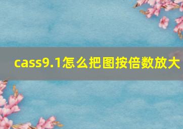 cass9.1怎么把图按倍数放大