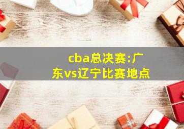 cba总决赛:广东vs辽宁比赛地点