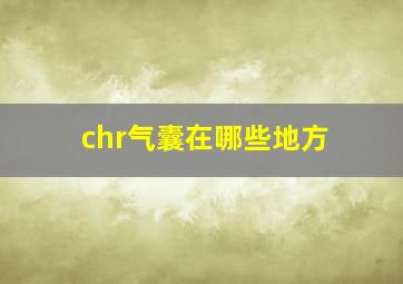 chr气囊在哪些地方