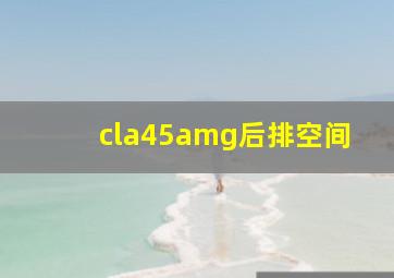 cla45amg后排空间