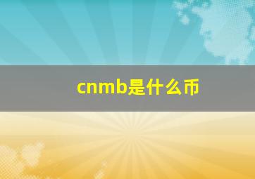 cnmb是什么币