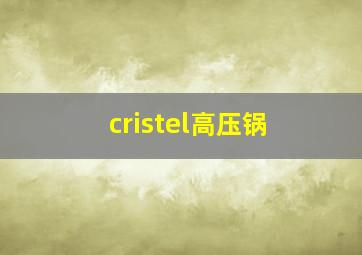 cristel高压锅