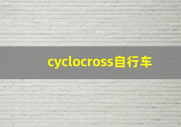 cyclocross自行车