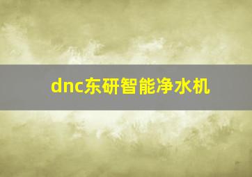 dnc东研智能净水机