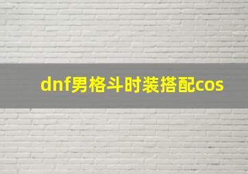 dnf男格斗时装搭配cos