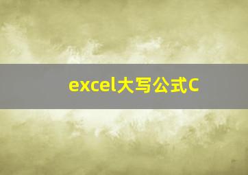 excel大写公式C