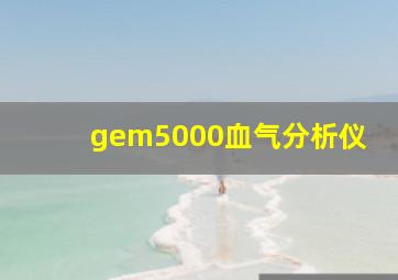 gem5000血气分析仪