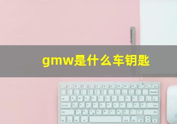 gmw是什么车钥匙