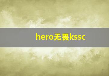 hero无畏kssc