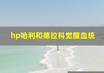 hp哈利和德拉科觉醒血统