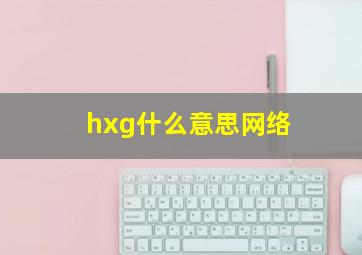 hxg什么意思网络