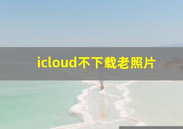 icloud不下载老照片