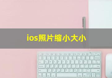 ios照片缩小大小