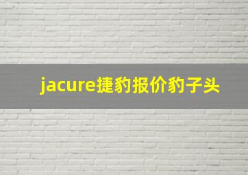 jacure捷豹报价豹子头