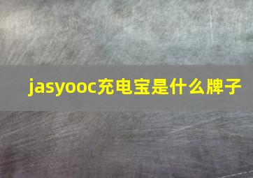 jasyooc充电宝是什么牌子