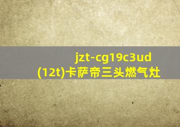 jzt-cg19c3ud(12t)卡萨帝三头燃气灶