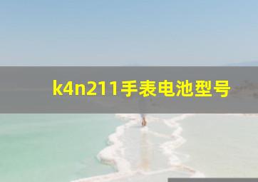 k4n211手表电池型号