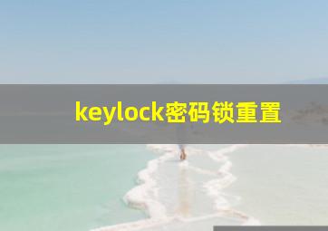 keylock密码锁重置