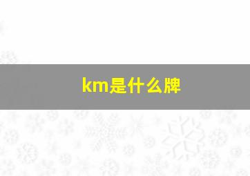 km是什么牌