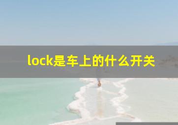 lock是车上的什么开关