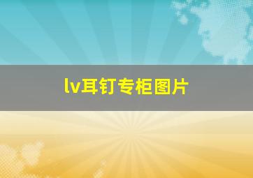 lv耳钉专柜图片