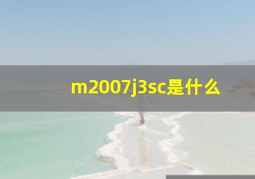 m2007j3sc是什么